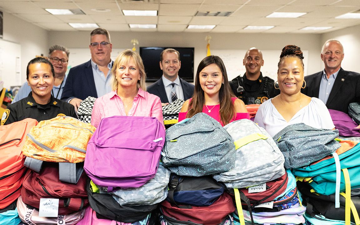 Somerset County Community Donates 250 Backpacks for Students