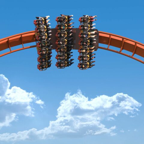 First look at dorney park's new 95 degree dive rollercoaster - photo licensed by shore news network.