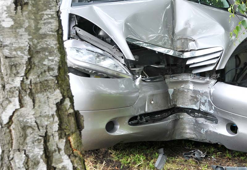 Teen Car Thief Crashes into Tree; Unsuccessfully Tries to Flee from Police