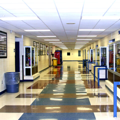 School hallway - file photo by dreamstime