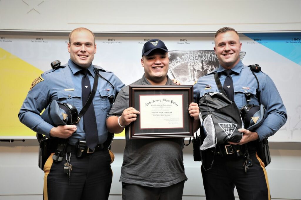 NJ State Police Welcome Honorary State Trooper