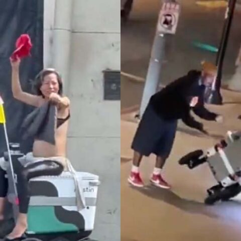 Even the delivery robots are being robbed in big cities - photo licensed by shore news network.