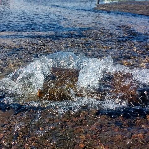 Water main break repair to close roads in south river - photo licensed by shore news network.