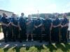 Motorcycle crash survivor visits local police department on statewide tour