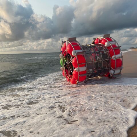 Man who once set sail on giant ocean-bound hamster wheel to nyc arrested again - photo licensed by shore news network.