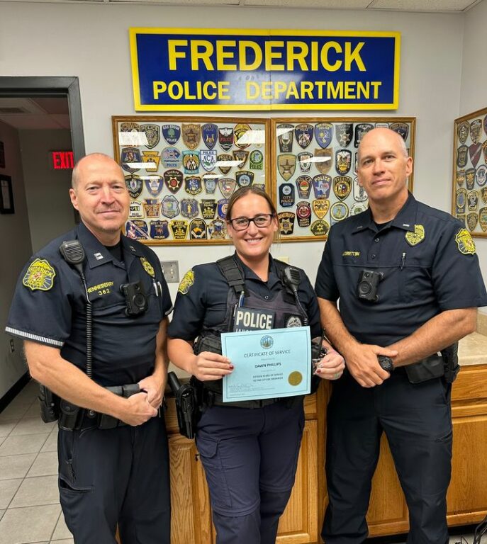 Frederick Police Honor 15-Year Police Veteran