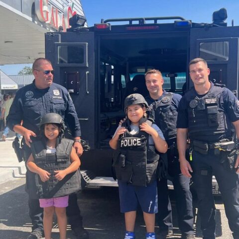 Suffolk police show off their gear to children at gala event - photo licensed by shore news network.