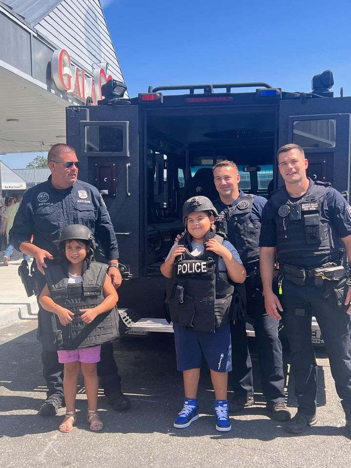 Suffolk Police Show Off Their Gear to Children at Gala Event