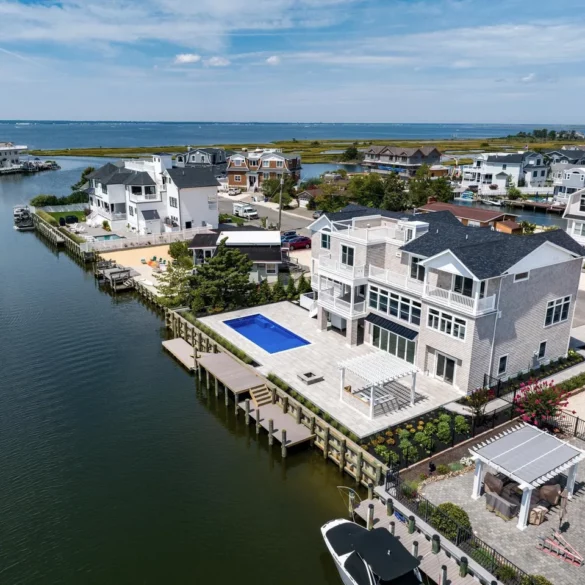 Lagoon living in this long beach township home offered at $4. 7 million - photo licensed by shore news network.
