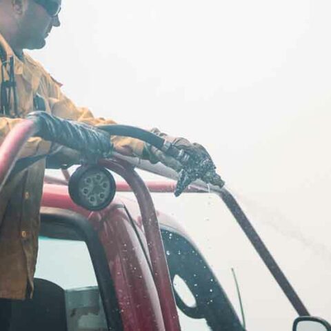 800 acre lacey fire 90% contained, sparked by deadly plane crash - photo licensed by shore news network.