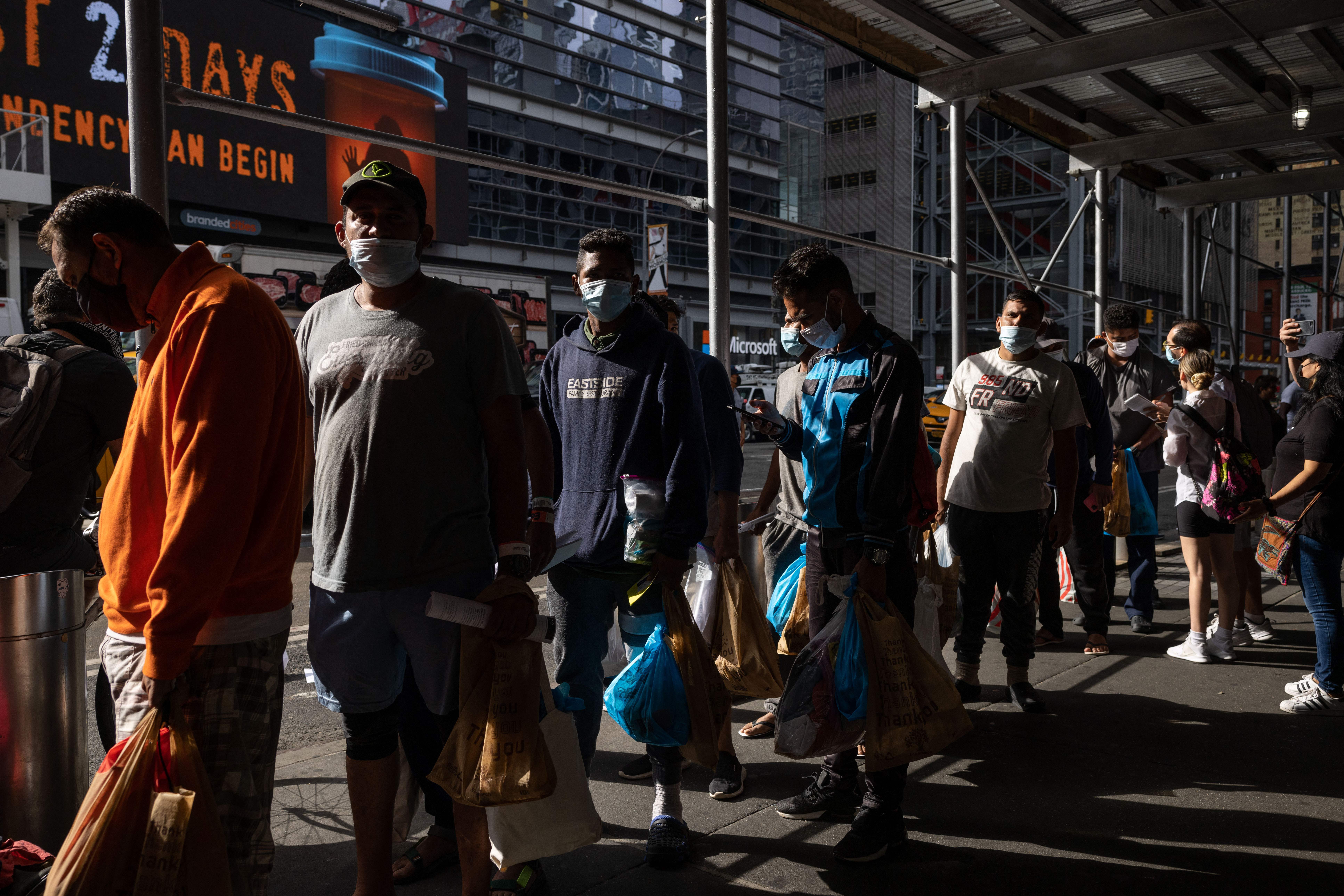 NYC Announces Budget Cuts After Mayor Says Migrant Crisis ‘Will Destroy’ Big Apple (Photo by YUKI IWAMURA/AFP via Getty Images)
