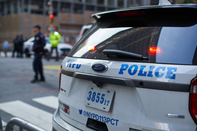 Nypd police suv. Police cruiser in new york