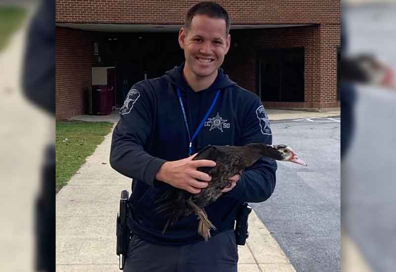 Cop Detains Trespasser at Maryland Middle School