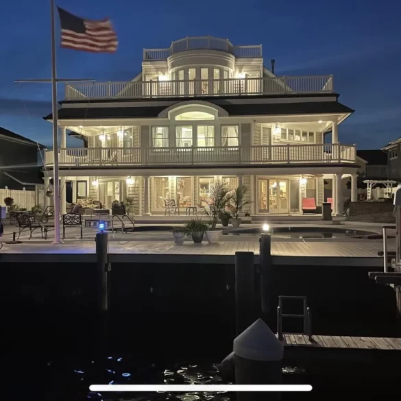 Waterfront luxury home in mantoloking has much to offer for $3. 7 million - photo licensed by shore news network.