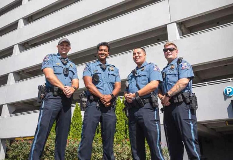 Officers commended for swift action in preventing parking garage suicide - photo licensed by shore news network.