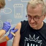 New Jersey Governor Phil Murphy getting vaccinated for COVID-19
