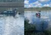 Cops rescue woman from submerged car in forge river