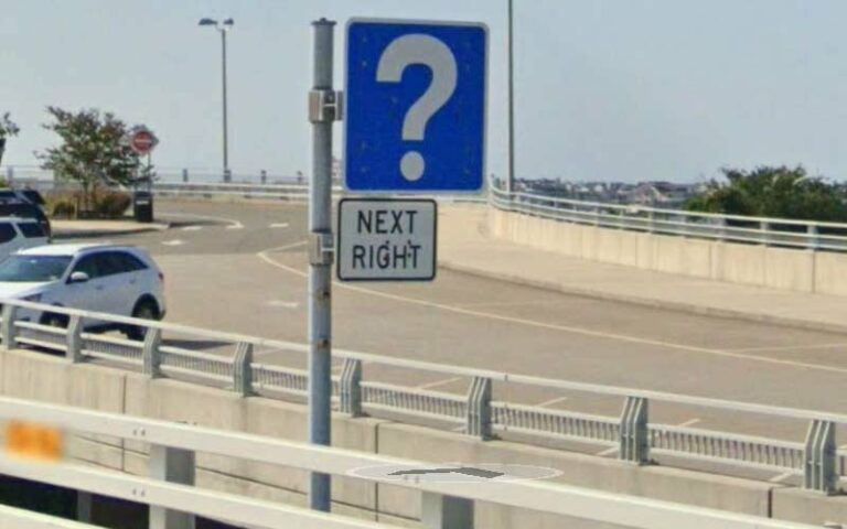 New jersey's blue question marks leave drivers guessing, what do they mean? - photo licensed by shore news network.