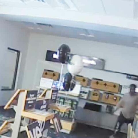 Police seek phone store smash and grab suspect - photo licensed by shore news network.