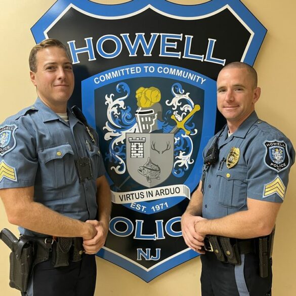 Howell police promotions and new hires announced - photo licensed by shore news network.