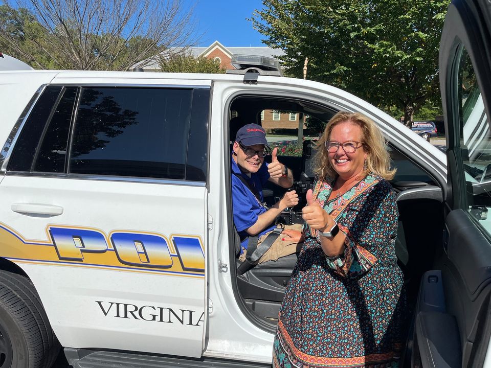 A Memorable Day for Brandon at the Virginia Beach Police Department