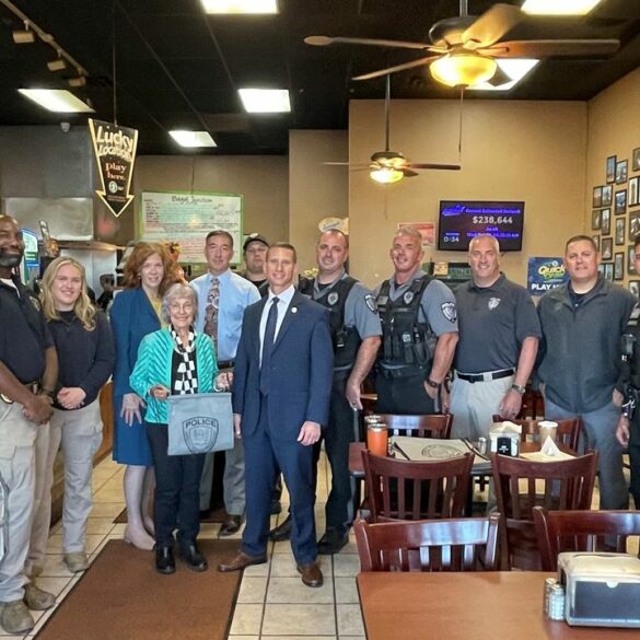 Hunterdon prosecutor's office celebrates coffee with a cop day - photo licensed by shore news network.