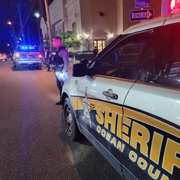 Ocean county sheriff's office in full force in lakewood after israel terror attack - photo licensed by shore news network.