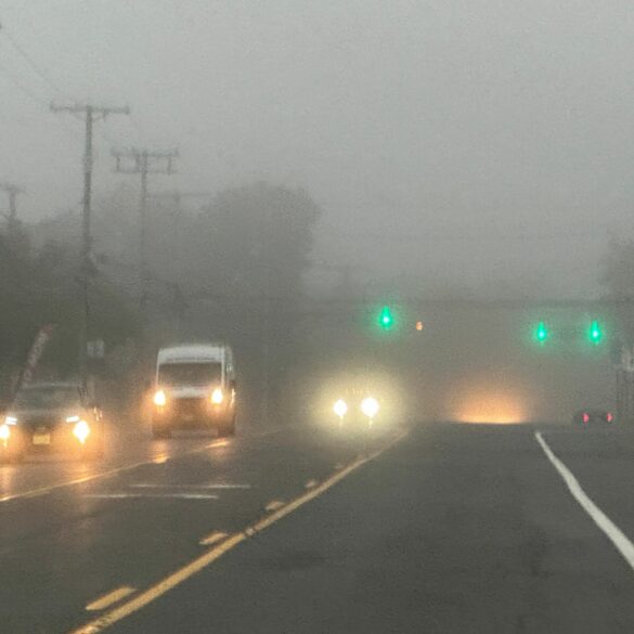 Early morning fog to turn to rain across new jersey - photo licensed by shore news network.