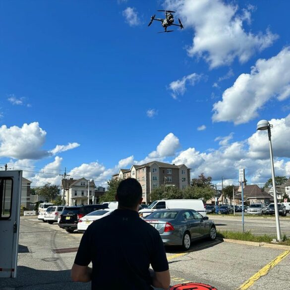Hackensack police announce new drone service - photo licensed by shore news network.