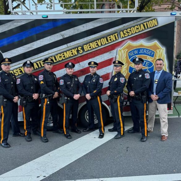 North brunswick officers attend funeral of slain philadelphia police officer - photo licensed by shore news network.