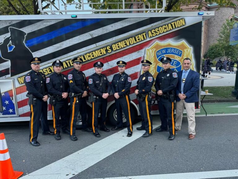 North brunswick officers attend funeral of slain philadelphia police officer - photo licensed by shore news network.