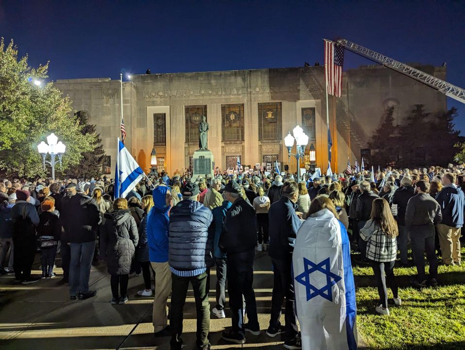 Rockland County Hosts Vigil For Israel After Terrorist Attack
