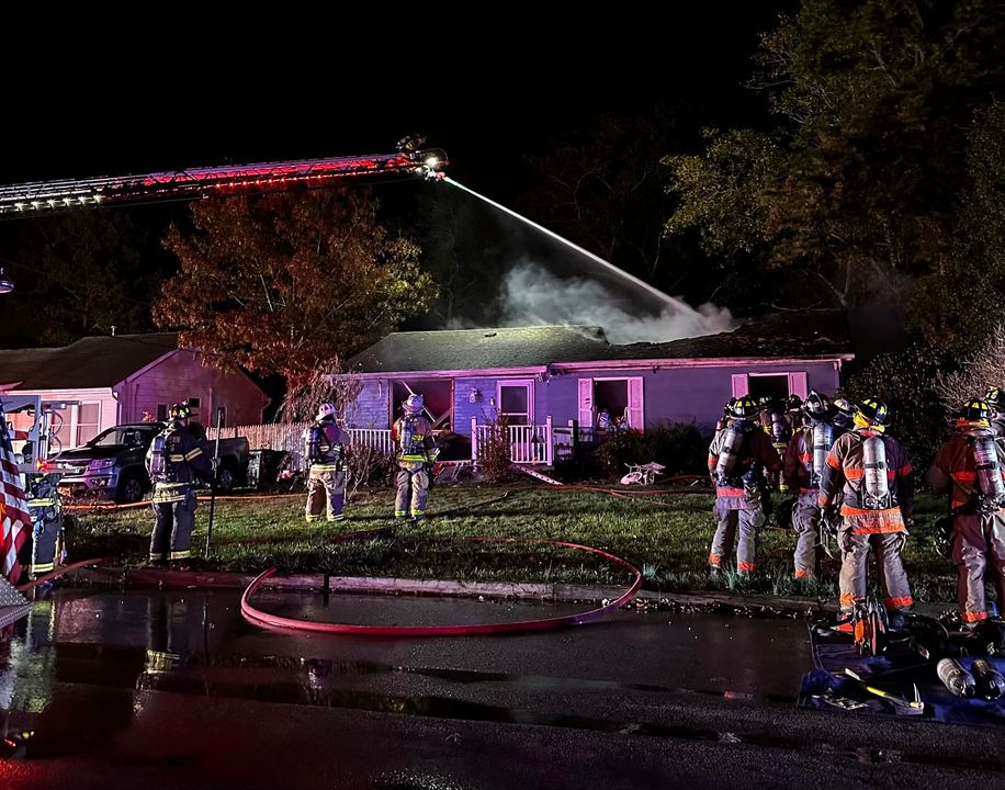 Home explosion - Photo by Stafford Police Dept.