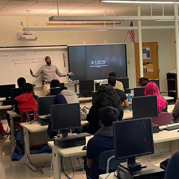Atlantic city students get "day in the life" of a law enforcement officer - photo licensed by shore news network.