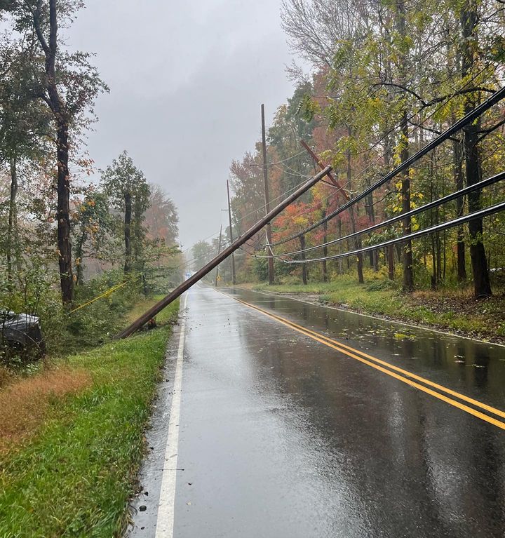 Traffic Alert: Downed Pole in Marlboro Closes Greenwood Road