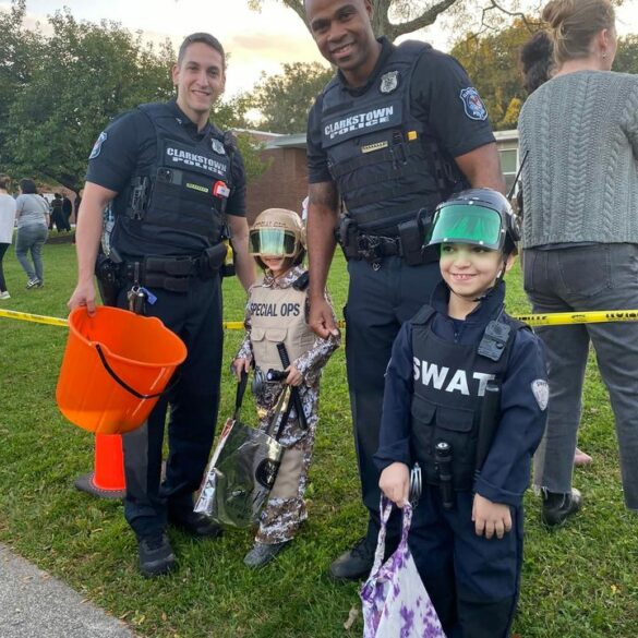Clarkstown police join local schools for trunk or treat events - photo licensed by shore news network.