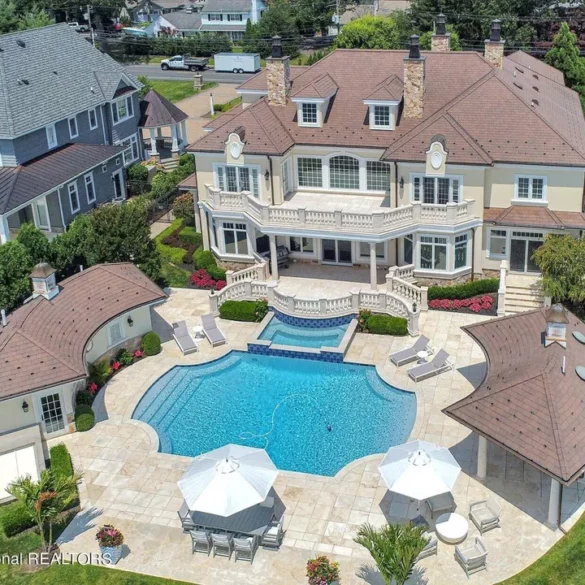 $6,000,000 luxury waterfront estate in brick township overlooks the metedeconk river - photo licensed by shore news network.