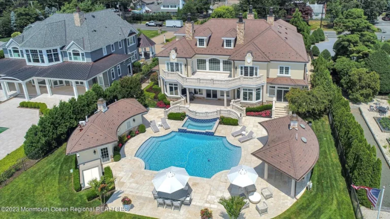 $6,000,000 luxury waterfront estate in brick township overlooks the metedeconk river - photo licensed by shore news network.