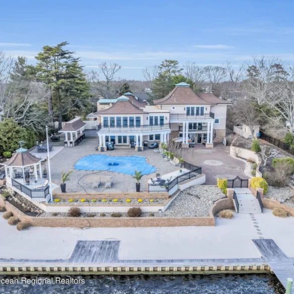 Brick township waterfront mansion sees $200,000 price cut; now available for $3,999,999 - photo licensed by shore news network.
