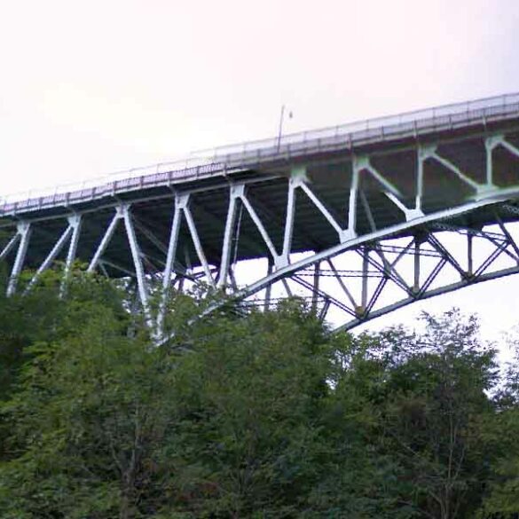Two arrested for graffiti spree on anderson bridge - photo licensed by shore news network.