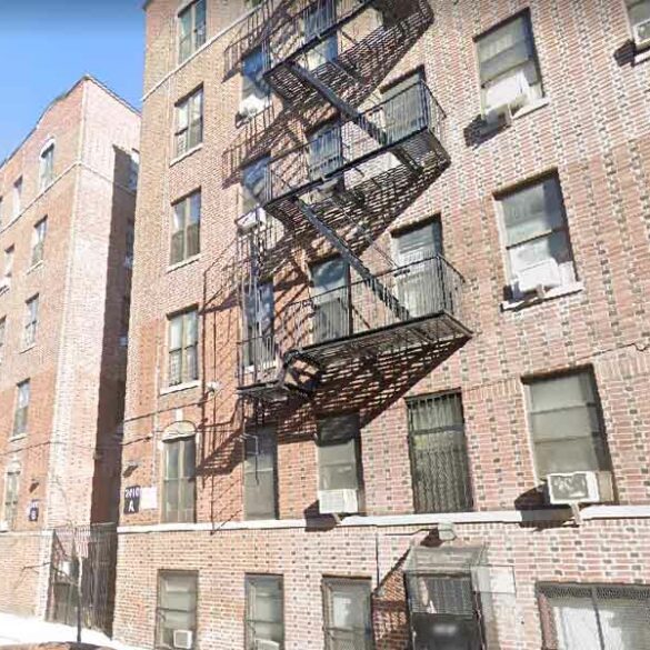 Shots fired into crowd outside bronx apartment building - photo licensed by shore news network.