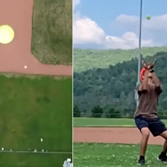 New york teen catches tennis ball from 469 feet in the air, setting world record - photo licensed by shore news network.