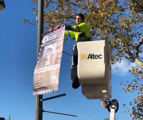 Toms River Honors Fallen Veterans with Commemorative Banners Downtown