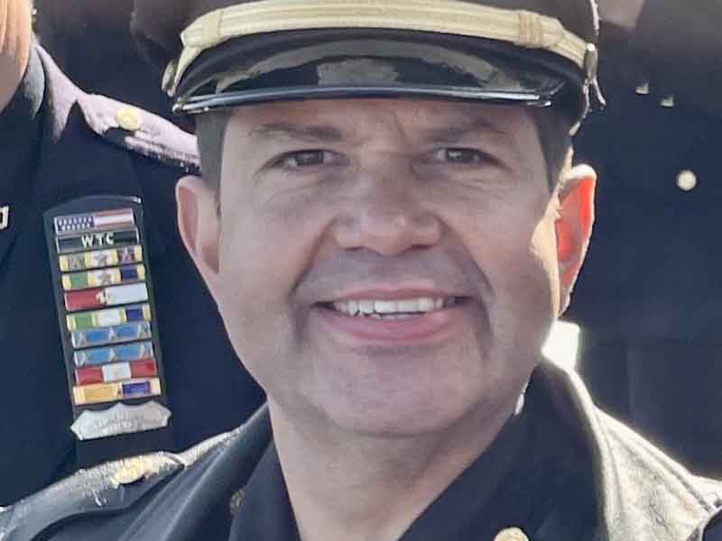 Detective Sergeant Frank Gualdino was killed in a vehicle crash on Tuckahoe Road at 3:30 pm. He was driving westbound when an oncoming vehicle lost control and collided with his unmarked vehicle and a transit bus. Detective Gualdino was transported to a local hospital where he succumbed to his injuries. The bus driver and passengers were treated for minor injuries. The 16-year-old unlicensed driver who caused the crash was transported to a hospital in critical condition.