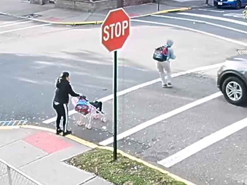 Caught on Video: Child Struck by Vehicle Running Stop Sign in North Bergen