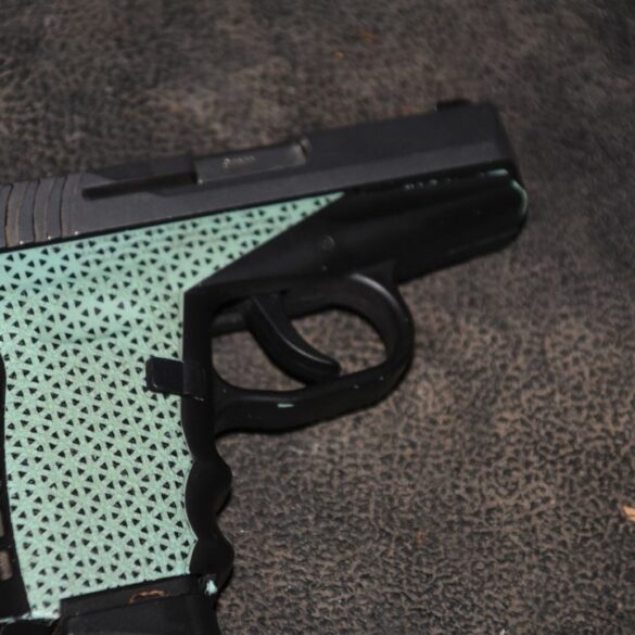 Illegal handgun found during traffic investigation - photo licensed by shore news network.