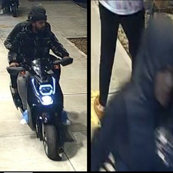 Scooter bandits snatch necklace from woman walking her dog in williamsburg - photo licensed by shore news network.