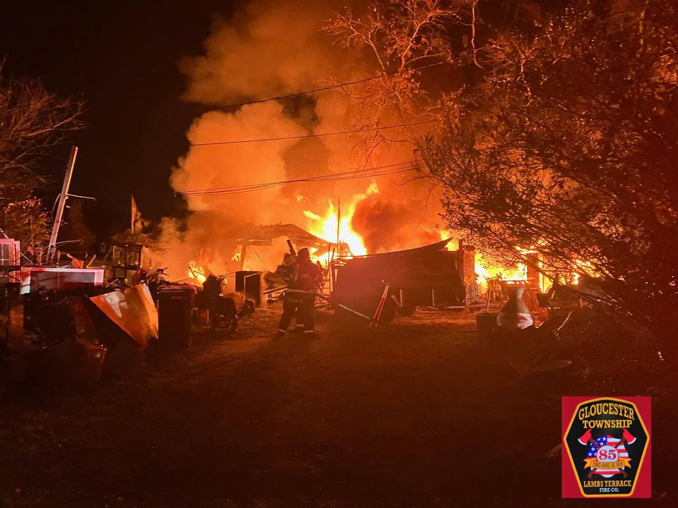 Fire Destroys Garage in Gloucester Township