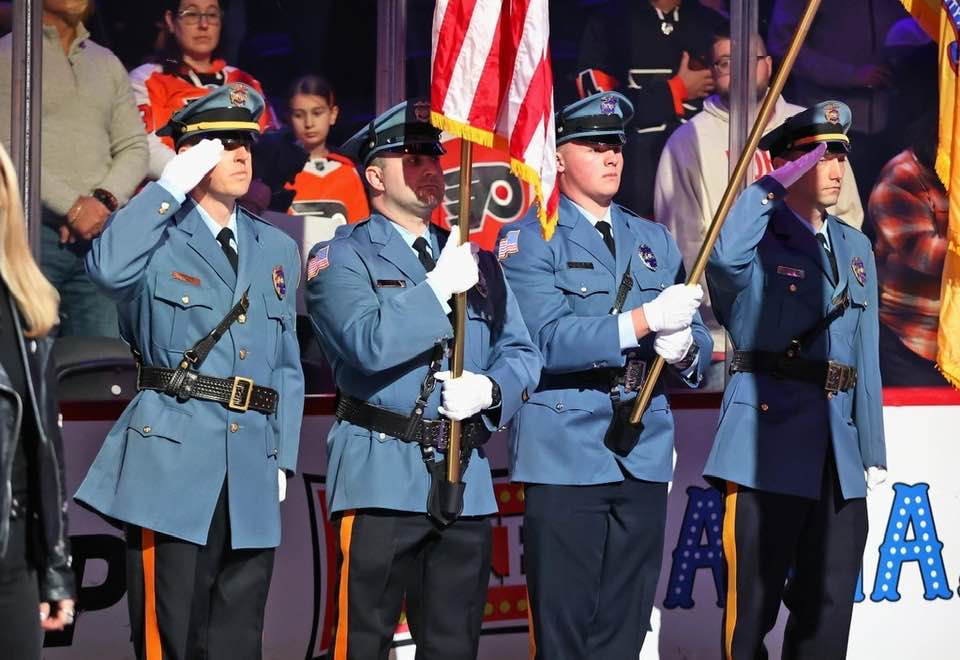 Avalon Police Honor Guard Featured in Philadelphia Flyers Game Opening Ceremony Avalon Police Honor Guard Featured in Philadelphia Flyers Game Opening Ceremony