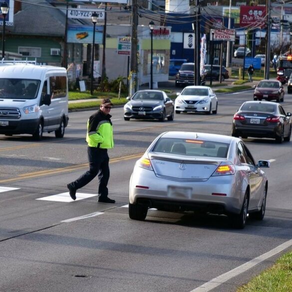 Baltimore county police focus on pedestrian safety - photo licensed by shore news network.